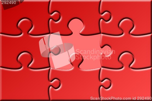 Image of puzzle with missing piece