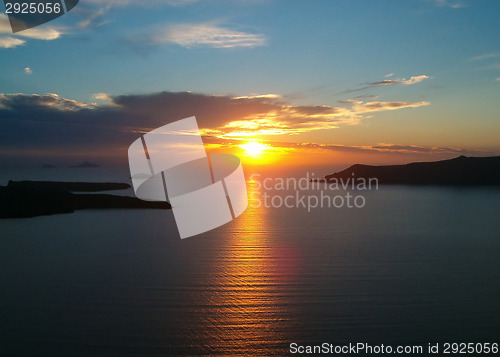 Image of Sunset on Santorini