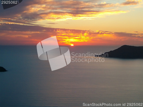 Image of Sunset on Santorini