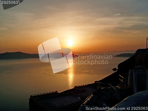 Image of Sunset on Santorini