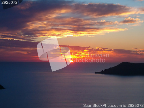 Image of Sunset on Santorini