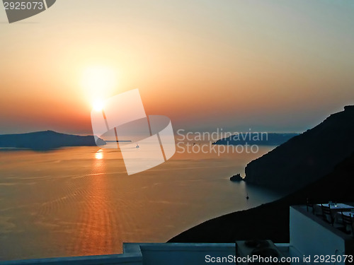 Image of Sunset on Santorini