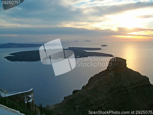 Image of Sunset on Santorini