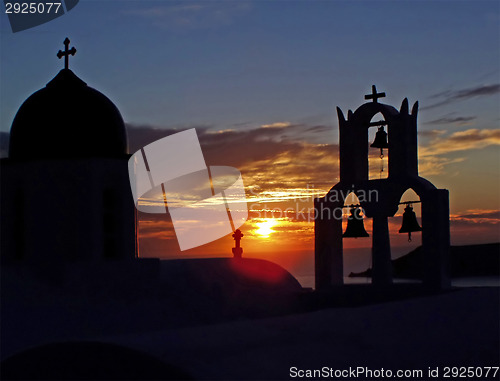 Image of Sunset on Santorini