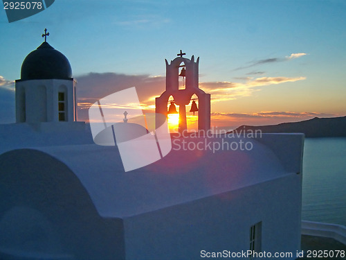 Image of Sunset on Santorini