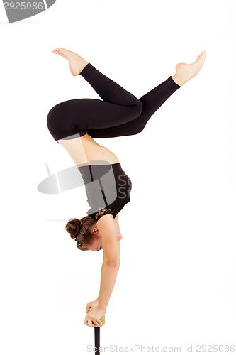 Image of Young professional gymnast woman