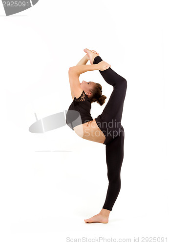 Image of Young professional gymnast woman