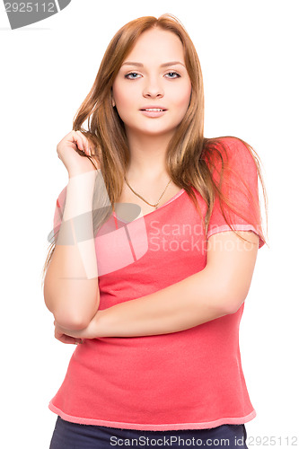 Image of Young attractive blond woman