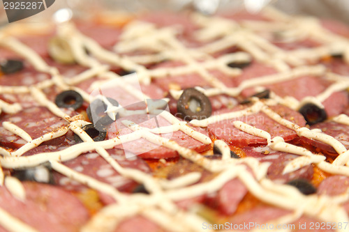 Image of large pizza