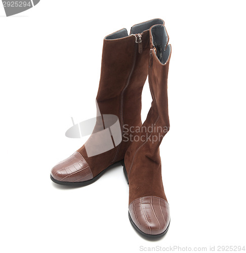 Image of brown female boots