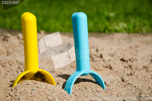 Image of Sandbox tools closeup