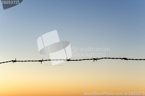 Image of Barb wire silhouette 