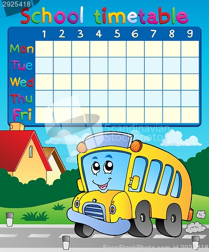 Image of School timetable composition 9