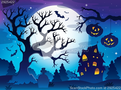 Image of Spooky tree theme image 8