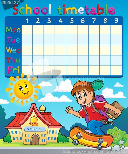 Image of School timetable composition 7
