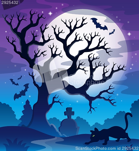 Image of Spooky tree theme image 2