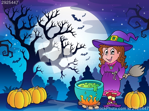 Image of Scenery with Halloween character 3