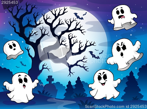 Image of Spooky tree theme image 9