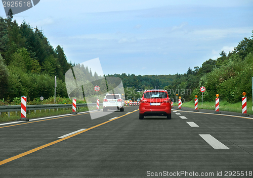 Image of interstate scenery in germany