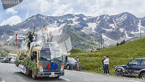 Image of Carrefour Vehicle on Col du Lautaret