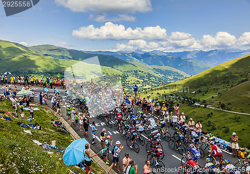 Image of The Peloton in Mountains