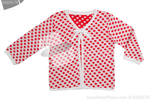 Image of Children's jacket with polka dots