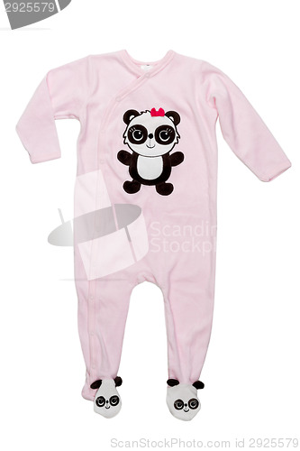 Image of Pink romper with a pattern