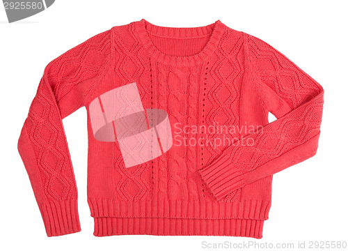 Image of Red knitted sweater