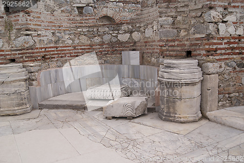 Image of The altar wall of the church