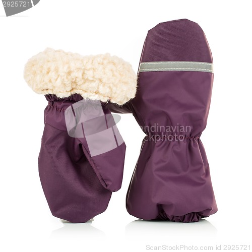 Image of Children's autumn-winter mittens