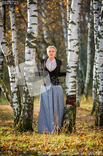 Image of Young girl in the park