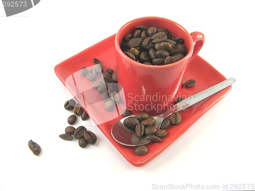 Image of cup of coffee beans