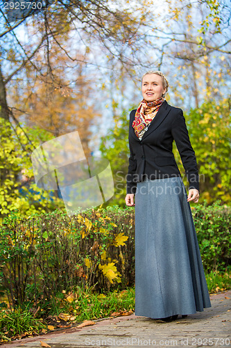 Image of Young girl in the park
