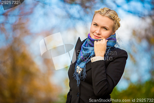 Image of Young girl in the park