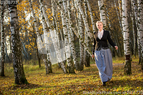 Image of Young girl in the park