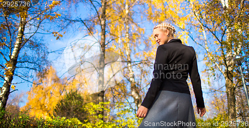 Image of Young girl in the park