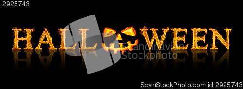 Image of Halloween text - old jack-o-lantern