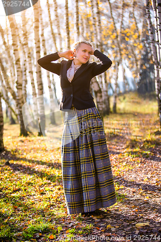 Image of Young girl in the park