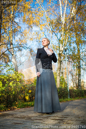 Image of Young girl in the park