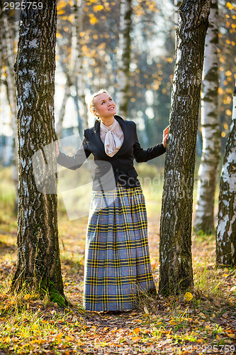 Image of Young girl in the park