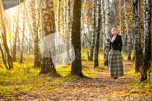 Image of Young girl in the park