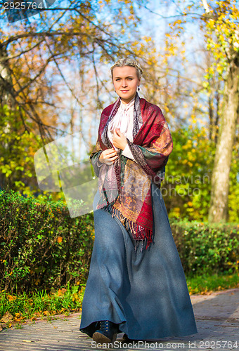 Image of Young girl in the park