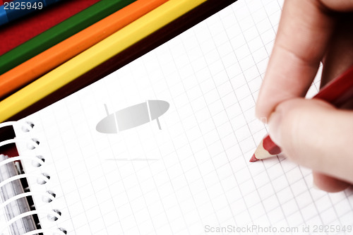 Image of Pencil and agenda