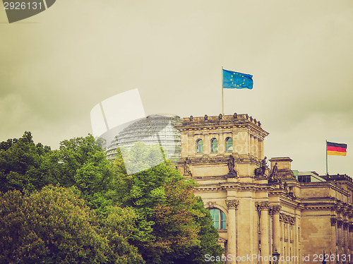 Image of Retro look Reichstag Berlin