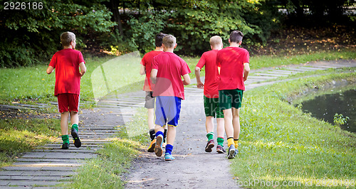 Image of Young male runners