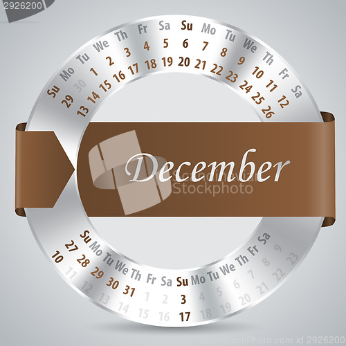 Image of 2015 december calendar design