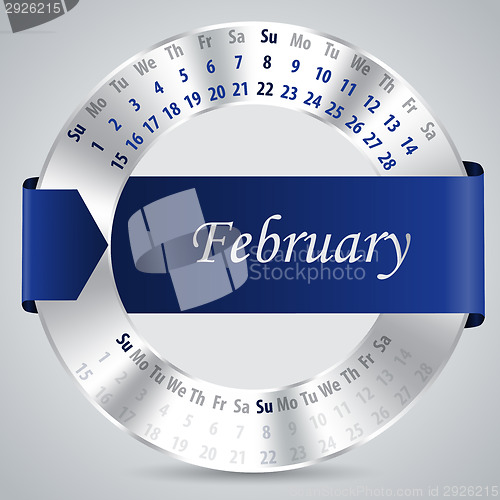 Image of 2015 february calendar design