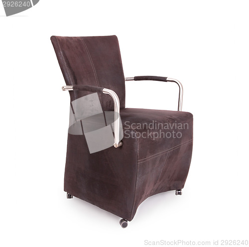 Image of Leather dining room chair 