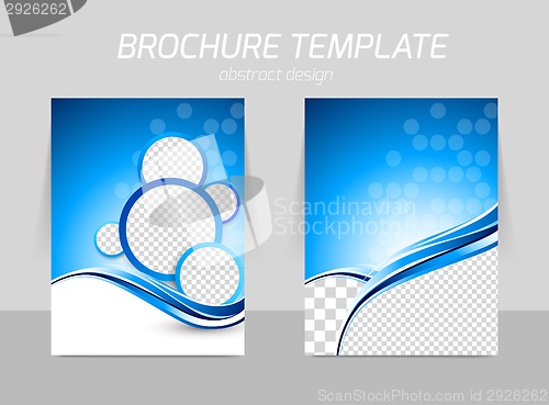 Image of Flyer template back and front design