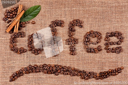 Image of Text of coffee beans